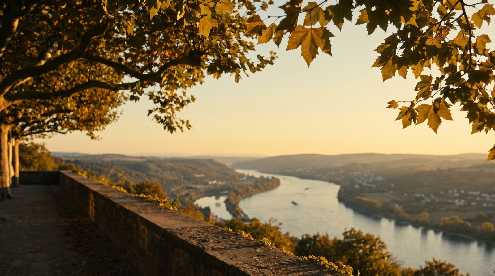 Blick über den Rhein vom Münsterberg in Breisach