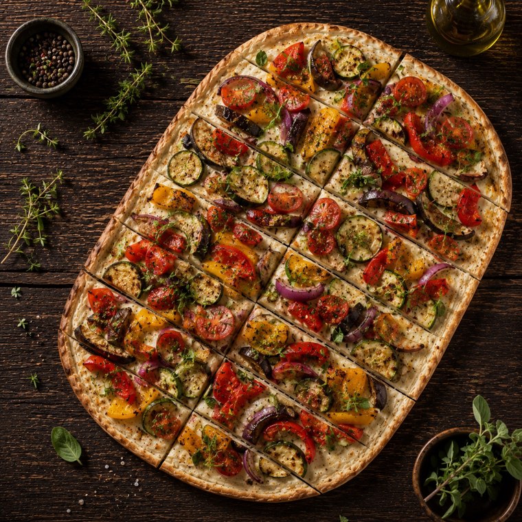 Tarte flambée Gemüse